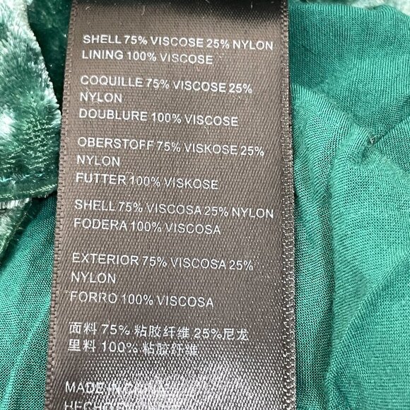 Free People Size S At First Sight Velvet Shorts Paper Bag‎ Waist Pleated Green - Picture 4 of 6